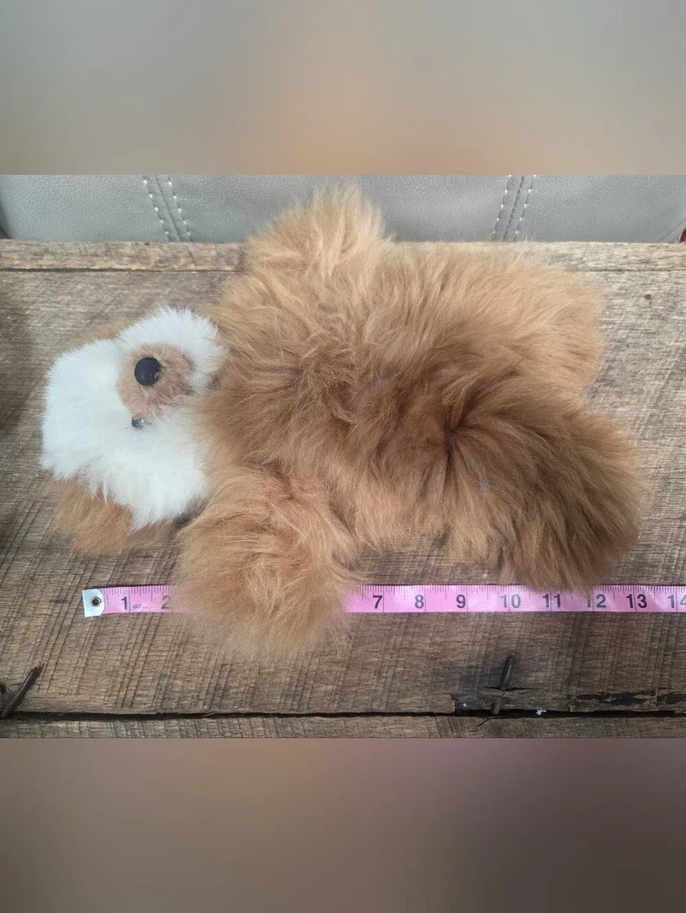 Handmade Peruvian 100% Alpaca Fur Teddy Bear – Ultra Soft Collectible ~ Bin 1F